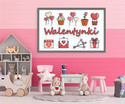 Dekoracja - WALENTYNKI - 56x82 cm Dekoracja - WALENTYNKI - 56x82 cm