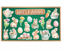 Dekoracja - WIELKANOC - Zajączki - XXL
