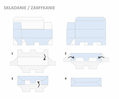 OPAKOWANIA - Pudełeczka na upominki - 80x45x45 - Niebieskie - 50 szt. OPAKOWANIA - Pudełeczka na upominki - 80x45x45 - Niebieskie - 50 szt.